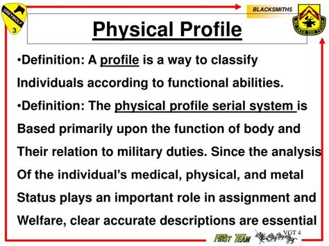 Physical Profile .